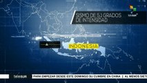 Indonesia: sismo de 5,1 grados sacude la isla de Sumatra