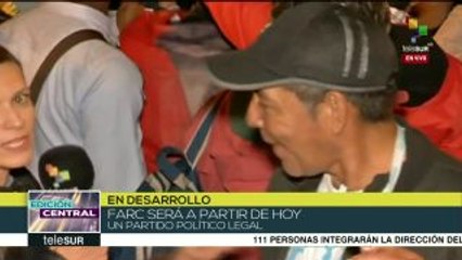 Colombianos celebran lanzamiento del nuevo partido político FARC