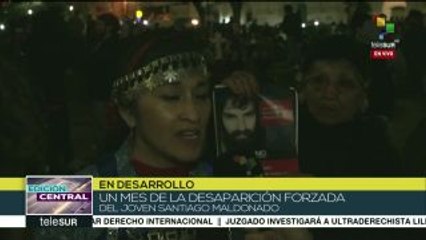 Miles marchan por desaparición de Maldonado en Argentina