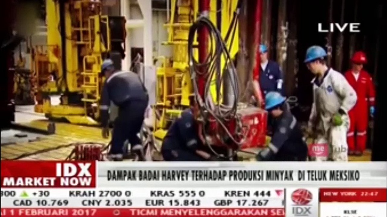 Dampak Badai Harvey Terhadap Produksi Minyak di Teluk Mexico