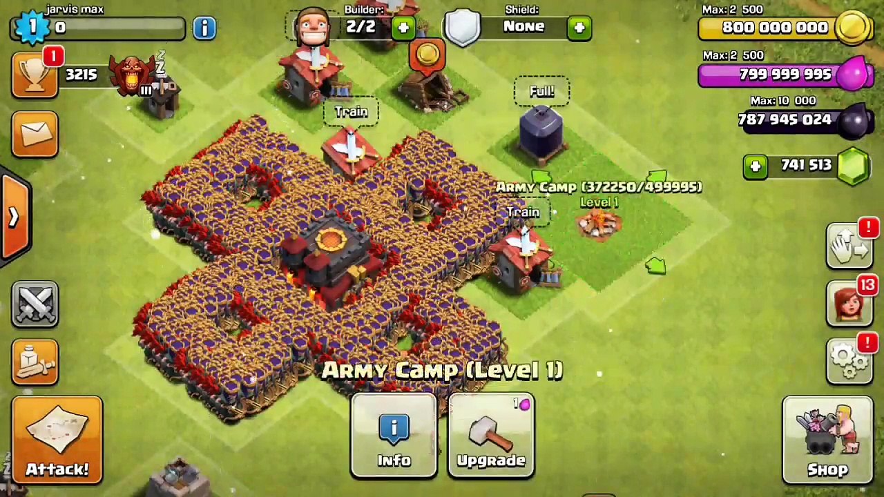 5000 Archer Queen Attack on - COC PRIVATE SERVER