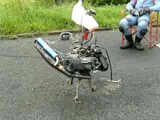 Test moteur minarelli pleine charge 45 min