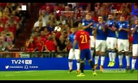أهداف مباراة اسبانيا و ايطاليا في تصفيات كاس العالم 3-0  spain-italy