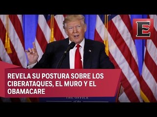 Trump ofrece su primera conferencia como presidente electo de EU (Parte 1)