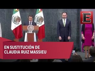 Luis Videgaray nuevo titular de la Secretaria de Relaciones Exterioes
