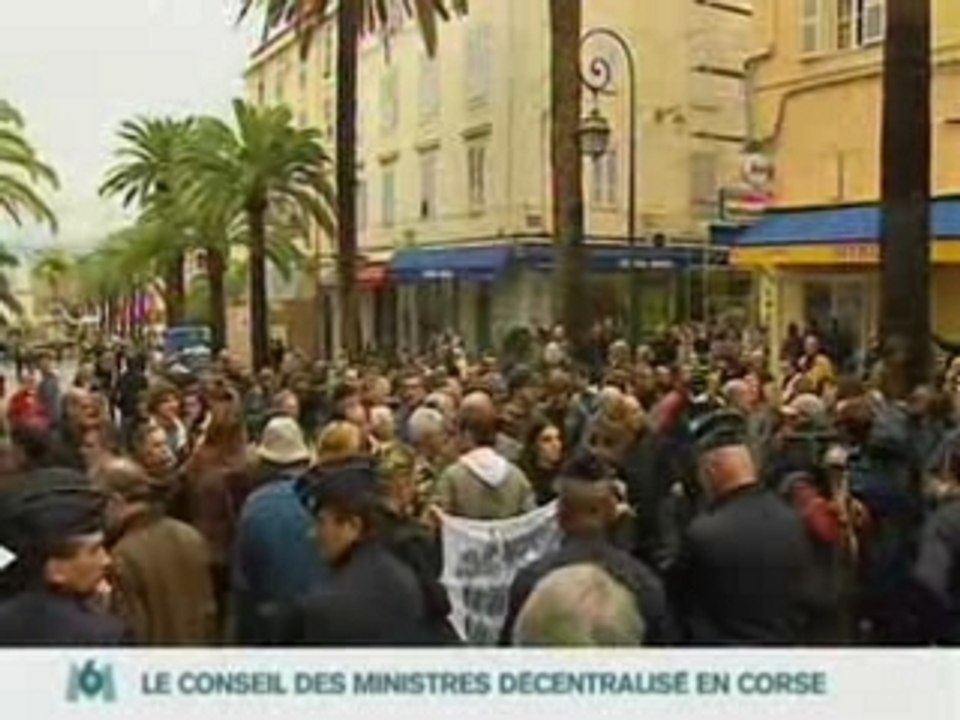 Reportage M6 conseil des ministes en Corse  - octobre 2007  Conseil des Ministres en Corse