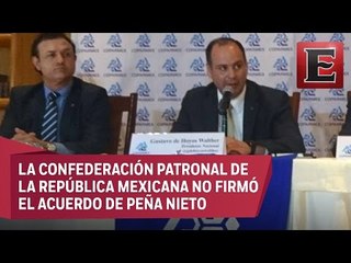 Coparmex anuncia su propio acuerdo económico