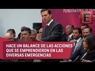 Peña Nieto entrega Premio Nacional de Protección Civil
