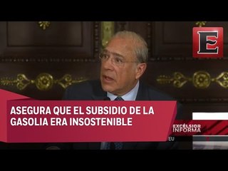 José Ángel Gurría asegura que el gasolinazo era necesario