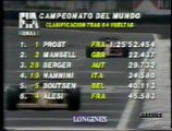 Gran Premio del Messico 1990: Arrivo