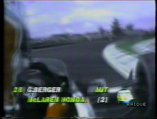 Gran Premio del Messico 1990: Camera car di Berger e sorpasso di Donnelly a Warwick