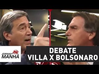 Qual foi o placar? Villa e Bolsonaro protagonizam debate intenso | Jornal da Manhã
