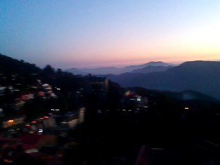 BEAUTIFUL SUNSET IN SHIMLA.
