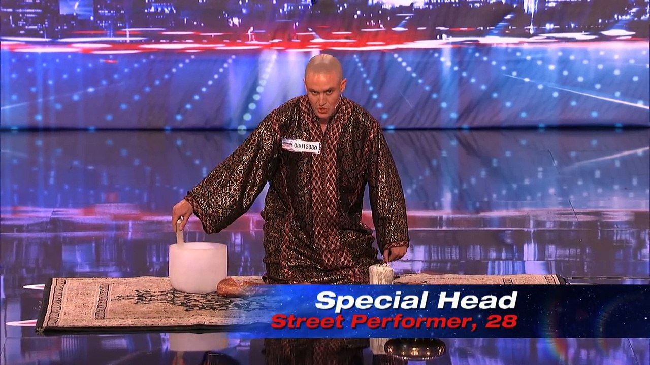 Special Head Levitates and Shocks the Crowd - America's Got Talent