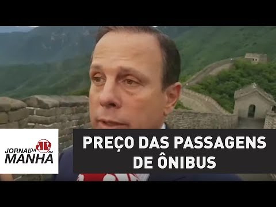 Após aumento de combustível, Doria afirma que não irá reajustar preço das passagens de ônibus