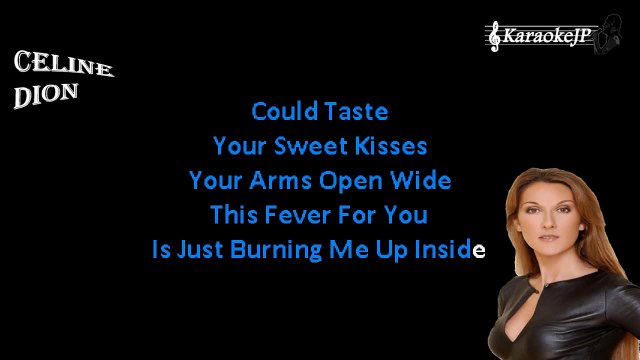Celine Dion - Drove All Night (Karaoke)