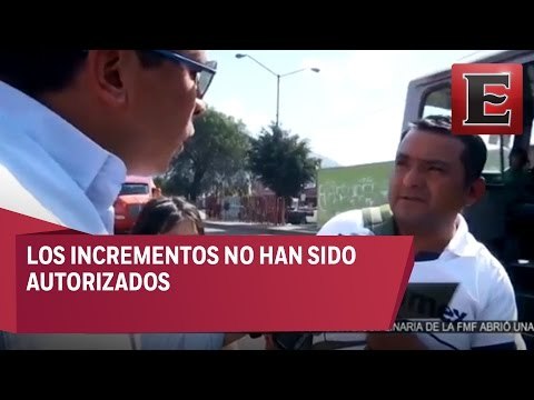 Transportistas del Estado de México incrementan tarifas