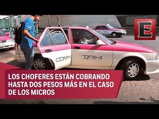 Capitalinos acusan alza ilegal de tarifas en el transporte público