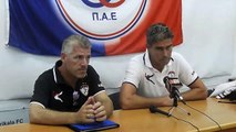 Τρίκαλα-ΑΕΛ 2-1 Φιλικό 1-9-2017 Πάους, Γιαννιτσάνης (Συνέντευξη τύπου δηλώσεις)
