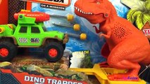 Дино прицеп играть Комплект по коробок спичек динозавр игрушка с трет-рекс Игрушки Обзор видео