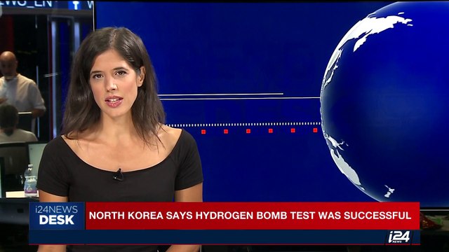 i24NEWS DESK | North Korea says hydrogen bomb test was successful | Sunday, September 3rd 2017