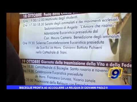 Bisceglie pronta ad accogliere la reliquia di Giovanni Paolo II