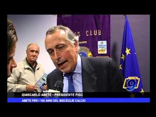 Abete per i 100 anni del Bisceglie Calcio
