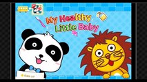Et bébé baignade brossage des jeux mains les dents la lessive Panda lion panda nurser