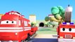 Frank The Fire Truck  and all his friends in Car City - Super Truck, Troy The Train & Police Car... ,animated cartoons Movies comedy action tv series 2018