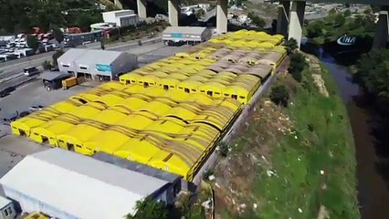 İstanbul’da Boşalan Kurban Pazarı Havadan Görüntülendi