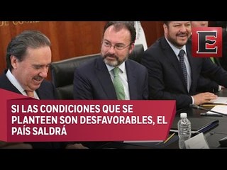 Primero los intereses de los mexicanos en la negación del TLCAN, afirma Videgaray
