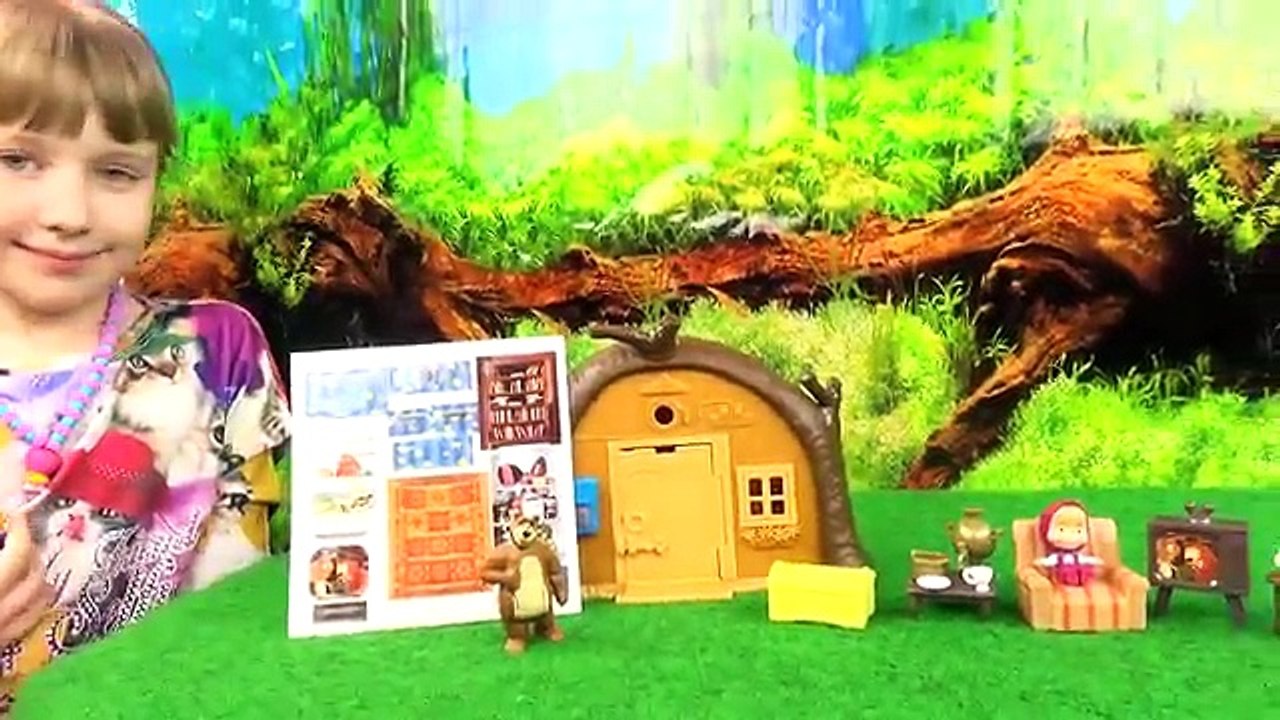 Y oso de mashaallah Informe el juguetes y masha oso de casa abierta de dibujos animados juguetes Misha