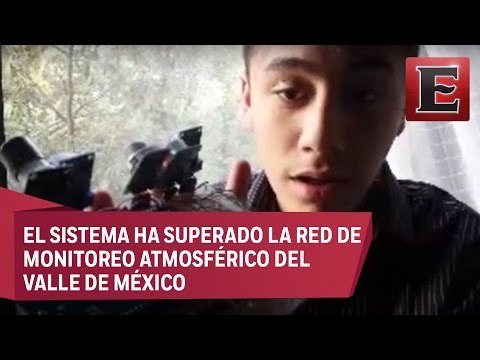 Joven mexicano inventa sistema de medición de contaminantes atmosféricos