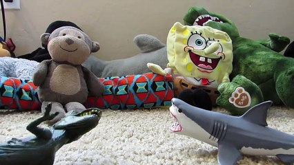 Batalla Canal dinosaurio tiburón el juguetes último Vs |