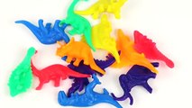 Enfants les couleurs couleurs dinosaures des œufs pour enfants Apprendre les tout-petits avec Surprise wi