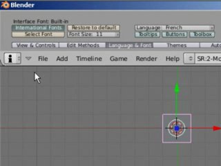 Comment mettre blender en français ?