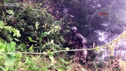 Özel ekipler Maçka'da terörist avında