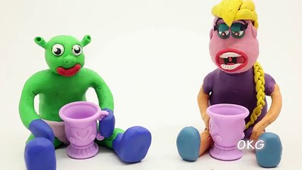 Doctor Hulk Baby Pingu Egg Care - Play Doh Stop Motion Cartoons Kids Videos