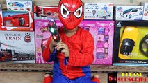 Bébé pistolet armes à feu enfants la magie Magie homme araignée surprenant jouet déballage guerre avec 2 nerf superhe