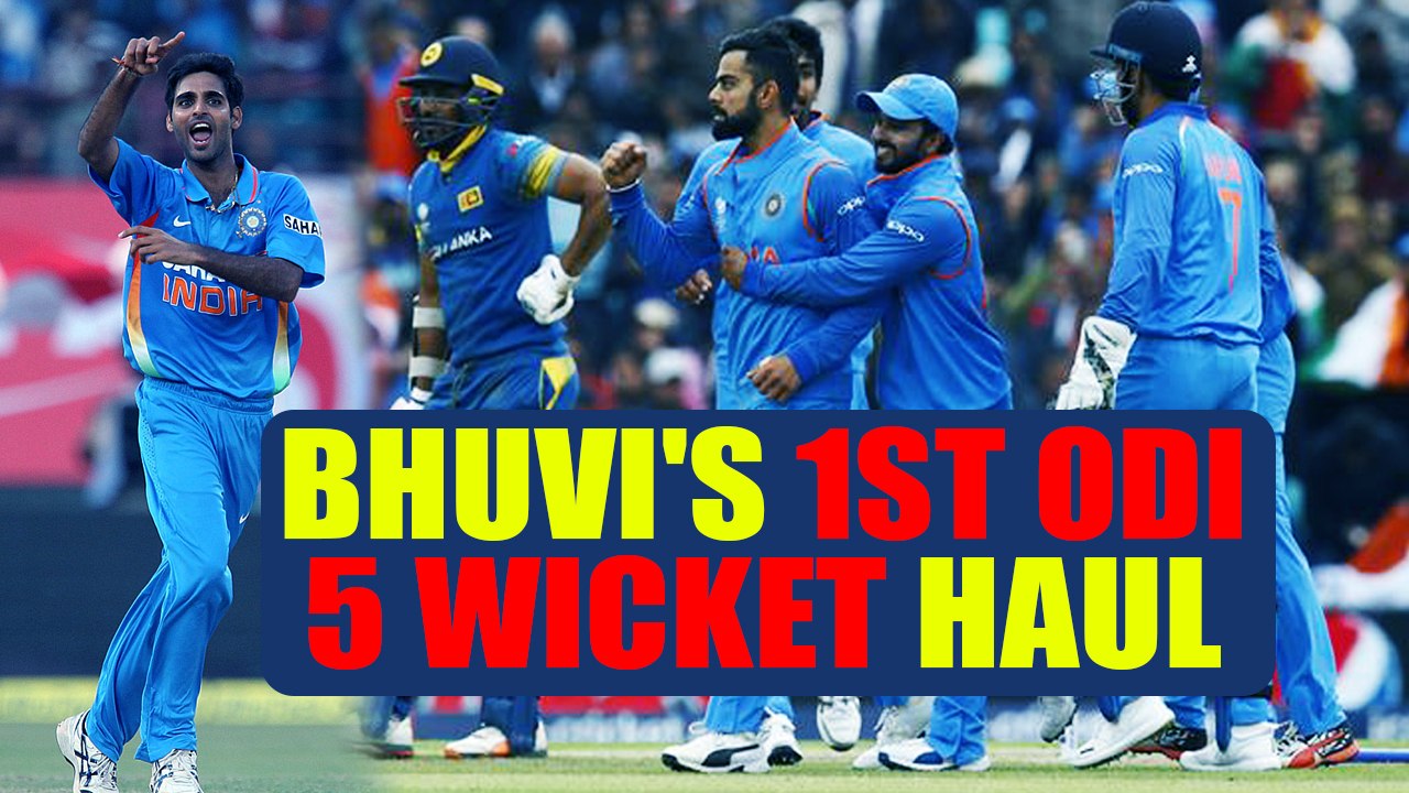India vs Sri Lanka 5th ODI : Bhuvneshawar Kumar take 1st 5 wicket haul in ODI | Oneindia News