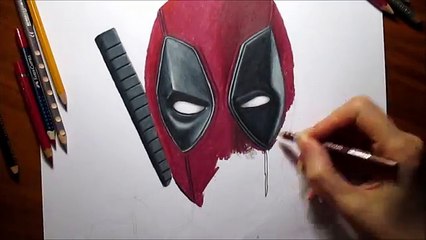 Coloré dessiner dessin de de crayon Vitesse 3d Deadpool |