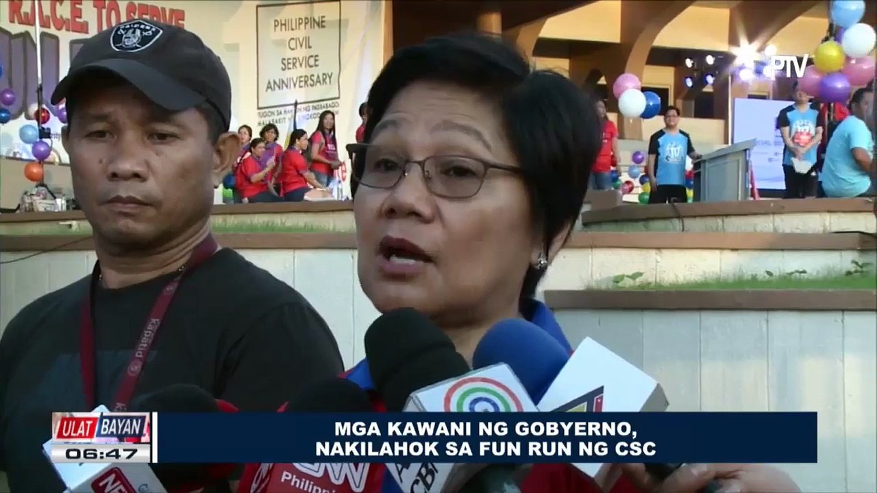 Mga kawani ng gobyerno, nakilahok sa fun run ng CSC