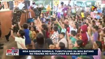 Mga babaeng sundalo, tumutulong sa mga batang na-trauma ng kaguluhan sa Marawi City