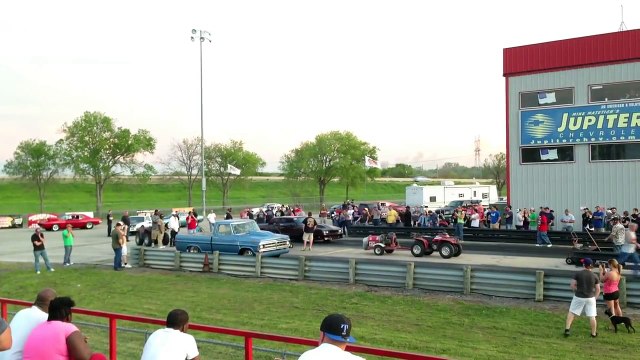 Chevy Monte Carlo Ford F 150 Nitrous Drag Race Redline Raceway Texas
