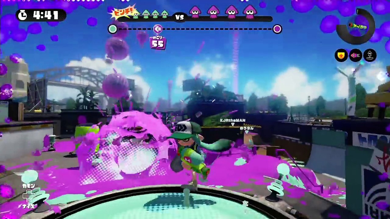 天空から大量にぶどう落とされたんだけどｗｗｗｗｗ【スプラトゥーン】【チート】【チーター】