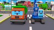 Azul, vermelho, verde TRATOR na estrada | DESTILAÇÃO | Caminhao e Trator Desenhos Animados e Carros