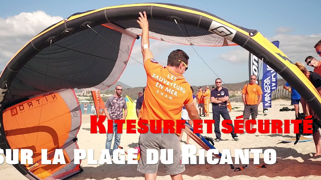 Vidéo. Ajaccio : Kitesurf et sécurité sur la plage du Ricanto