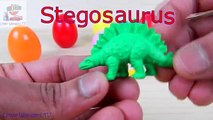 Dinosaurio sorpresa huevos aprendizaje dinosaurios nombres para Niños Semana Santa huevo cazar vídeos
