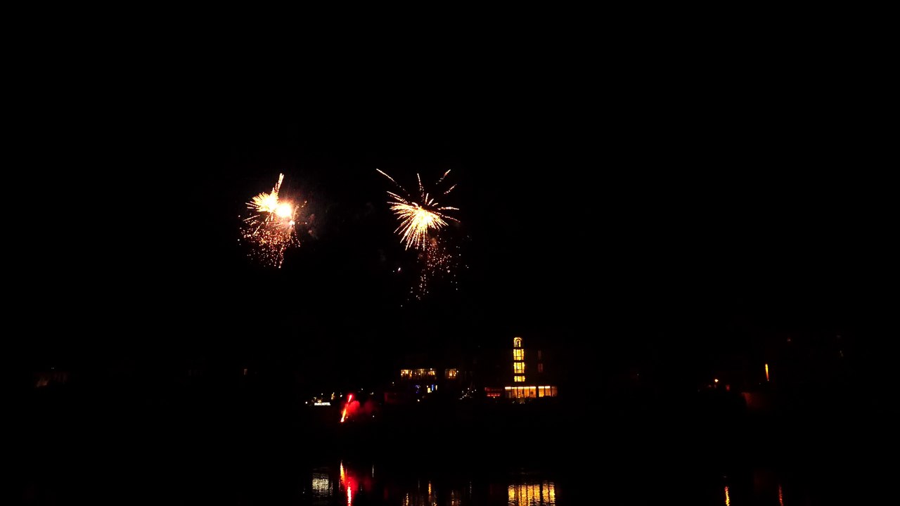 Hochzeitsfeuerwerk am 2. September 2017 am Parkhotel Meißen