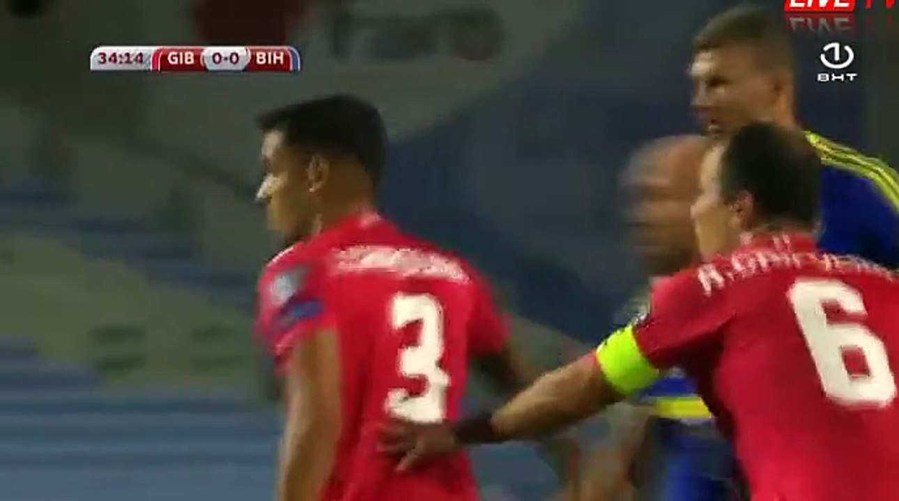 Edin Dzeko Goal HD - Gibraltar	0-1	Bosnia & Herzegovina 03.09.2017